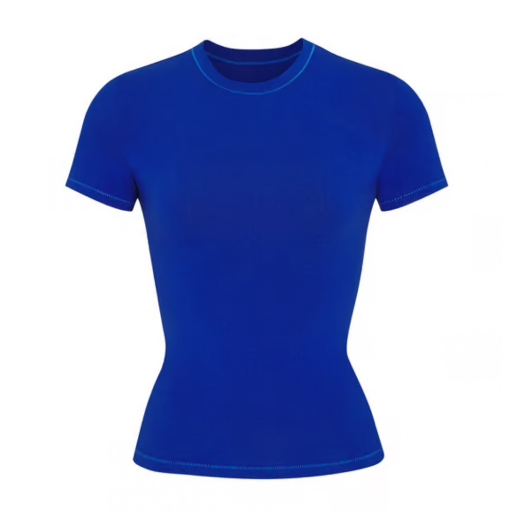 skims cobalt blue cotton jersey